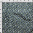 thumbnail image 4 of oneOone Polyester Spandex Blue Fabric Skull Craft Projects Decor Fabric Printed By The Yard 56 Inch Wide, 4 of 5