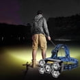thumbnail image 4 of Lampe Frontale Rechargeable pour le Camping et la Randonnée - Lampe Frontale USB avec Faisceau de 200 m, Étanche, Serre-Tête Ajustable pour le Travail Extérieur et la Course, 4 of 4