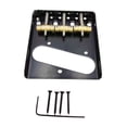 thumbnail image 4 of QualitChoice Guitar Bridge Set Easy to Install Vintage Brass Tools Saddles Design black 7.6x8.5cm, 4 of 6