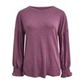 thumbnail image 2 of XZNGL Chemises à Manches Longues pour Femmes pour l'Automne Tuniques de Mode pour Femmes pour Porter avec des Leggings Col Rond Manches Lanterne Chemises à Manches Longues Chandails Décontractés d'Automne Blouse T-Shirts Tuniques pour Femmes à Manches Longues, 2 of 7