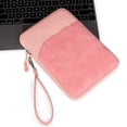 thumbnail image 4 of Tablet Bag Nylon Carry Case Portable Waterproof Laptop Sleeve Tablets Carrying Earphone Pocket Replacement for iPad 7.9-8.4 Inch Light Gray, 4 of 8