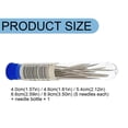 thumbnail image 3 of Shiogb Christmas Mega Sale, Big Sewing Needles Kit Stainless Sewing Needles Stainless Needles For Hand Sewing Sewing Needles 34 PCS Big Needles Set, Big Eye Steel Sewing Needles Kit, Silver, 3 of 5
