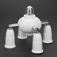 thumbnail image 2 of Adjustable 180 Degree Turn Light Holder  E27 Splitter 7 Heads Lamp Base LED Light Bulb Holder Adapter Converter Socket, 2 of 4