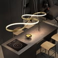 thumbnail image 2 of Lustre à Note de Musique, Suspension DEL Dorée à Intensité Réglable avec Télécommande pour Îlot de Cuisine, Salle à Manger, 2 of 8