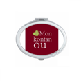 thumbnail image 1 of Creole I Love You Language Affection Dialect Mirror Portable Fold Hand Makeup Double Side Glasses, 1 of 3