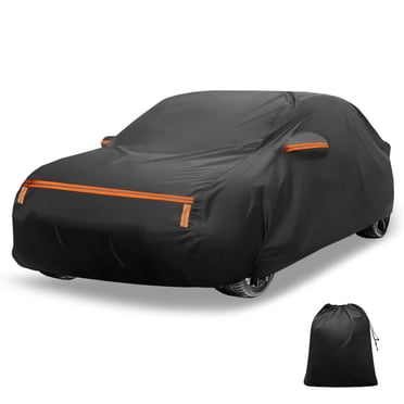 Unique Bargains Housse de Voiture pour Nissan Kicks Film Aluminium Coton Extérieur Housse Complète Tous Temps Imperméable Coupe-Vent Protection Soleil Pluie Neige avec Fermeture Éclair de Porte