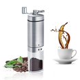 thumbnail image 1 of Moulin à Café Manuel en Acier Inoxydable, Moulin Portatif à Main pour Grains de Café avec Meule Conique en Céramique Réglable et Brosse, Moulin à Manivelle pour Espresso, Presse Française, Infusion Turque, 1 of 6