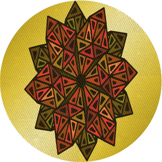 Ahgly Company Tapis Rond Lavable en Machine Intérieur Transitionnel Or Jaune Vif, 4 Pieds Rond