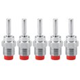 thumbnail image 1 of 5pcs Stainless Steel Copper Cap Automatic Pig Nipple Drinker Waterer Red Cap Long Rod, 1 of 9