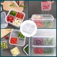 thumbnail image 4 of Vrorvz Boîte de Rangement Alimentaire à 4 Compartiments avec Couvercle pour Réfrigérateur et Cuisine, Sans BPA, Compatible Lave-Vaisselle, Micro-Ondes et Congélateur, Convient à la Préparation des Repas et à l'Organisation du Dîner, 4 of 8
