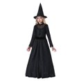 thumbnail image 1 of Girls Deluxe Dark Witch Costume, 1 of 3