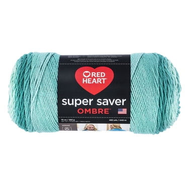 Red Heart® Fil Super Saver® Ombre™, Acrylique #4 Moyen, 10oz/283g, 482 Yards