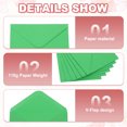 thumbnail image 4 of Uxcell Invitation Envelopes, Greeting Card Envelopes Flat-Flap for Mailing Weddings and Birthdays Yellow Green, 4 of 7