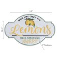 thumbnail image 2 of IH Casa Decor Embossed Metal Sign When Life Gives You Lemons, 2 of 3