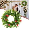 thumbnail image 2 of Aurlik Couronne de Printemps sur la Porte d'Entrée Extérieure, Cadeaux de Déco pour la Maison, Couronne de Porte d'Entrée Toutes Saisons Résistante aux Intempéries – Déco de Bienvenue Florale de Printemps et d'Été pour Maison Rurale Intérieur/extérieur Utilisation Toute l'Année, 2 of 9