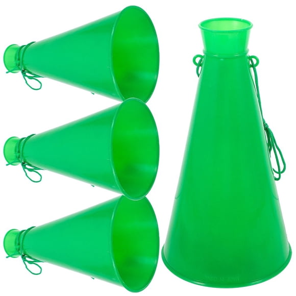 EIMELI Stadium Horn Noise Maker Cheer Megaphone Green 4Pcs 9*5*5in