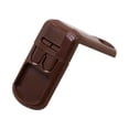 thumbnail image 1 of Cabinet Door Lock for 90 Degree Right Angle - White Double Snap Security Lock for Wardrobe & Drawers, 1 of 2
