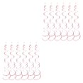 thumbnail image 4 of mmirethe 6pack/lot Swirl Pendant For Graduation Celebration Exquisite Craft Wide Application Birthday Star Spiral Pendant PVC Pink 2Set, 4 of 5