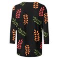 thumbnail image 5 of EQWLJWE Blouses à Manches Longues pour Femmes Hauts pour Femmes Liquidation T-shirt Imprimé de Mode pour Femmes Blouse à Manches 3/4 Col Rond Hauts Décontractés, 5 of 5