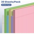 thumbnail image 3 of 6pcs Small Note Pads, Color Notepads 5x8 College Ruled Notebook, Writing Pads 5 x 8, Legal Pads, Memo Pad Paper Perforate, Ruled Line Notebooks for Work, School, Office, 3 of 7