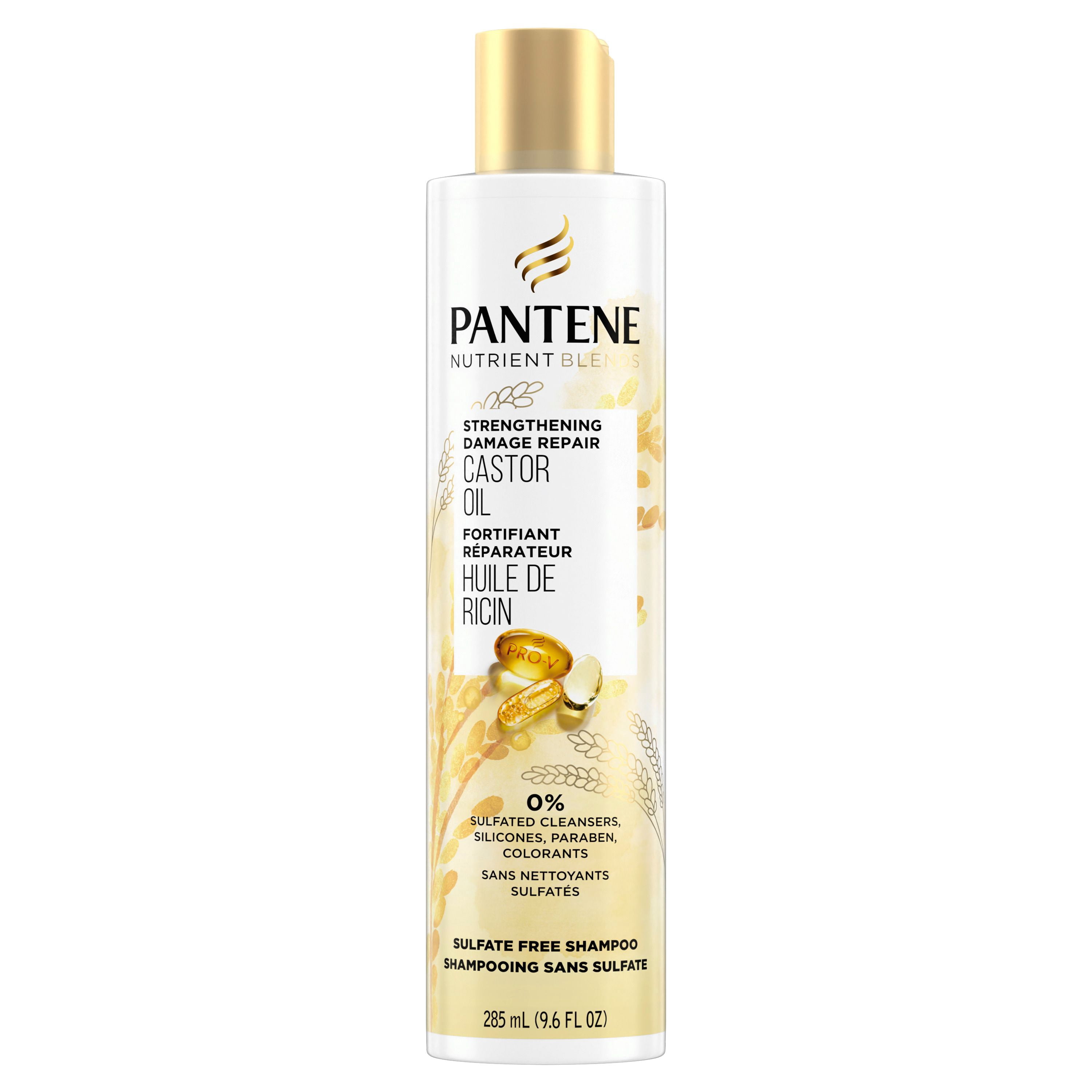 Pantene Nutrient Blends Strengthening Damage Repair Castor Oil Sulfate Free Shampoo