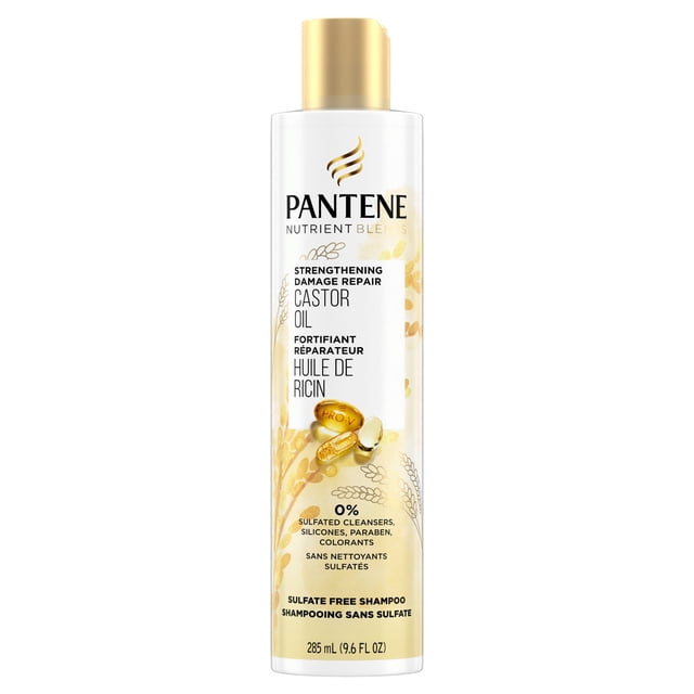 Pantene Nutrient Blends Strengthening Damage Repair Castor Oil Sulfate Free Shampoo
