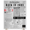 thumbnail image 1 of The Party Post 16th Birthday Party Decorations Poster Born in 2008, 1 of 5