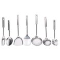 thumbnail image 1 of NUOLUX 7Pcs Kitchen Utensils Set Metal for Cooking Utensils Stainless Steel with Flat Head, 1 of 6