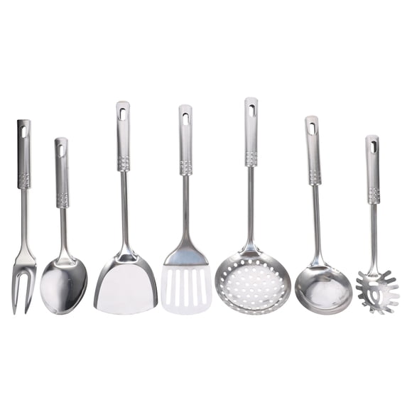 CIMAXIC 7pcs Stainless Steel Kitchen Utensil Kit Kitchenware Cooking Gadgets Tools,12.99"X4.53"X1.57"