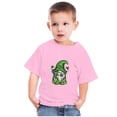 thumbnail image 1 of EGNMCR Chemisiers et Chemises à Manches Courtes à Col Rond Tout-Petits Enfants Garçons Filles Mode Mignon Col Rond Imprimé Haut à Manches Courtes Blouse Fille, 1 of 6