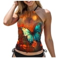 thumbnail image 3 of adviicd Meilleurs Tankinis Hauts de Tankini pour Femmes 2026 - Haut de Maillot de Bain Gainant Seulement Haut de Maillot de Bain Modeste Haut de Maillot Sans Bas(Rouge,G), 3 of 7