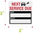 thumbnail image 2 of 150 Pcs Autocollants de Rappel d'Échéance de Service d'Entretien Auto Changement d'Huile en Rouleau avec Ligne de Perforation (Mesures Individuelles 2 X 2 Pouces, Noir), 2 of 3