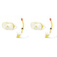 thumbnail image 1 of Intex Wave Rider Hypoallergenic Latex Free Mask & Easy Flow Snorkel Set (2 Pack), 1 of 6
