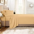 thumbnail image 1 of 1200 Thread Count 4 Piece Quality Sheet Set 24 Inch Deep Pocket 100% Egyptian Cotton Solid Pattern, 1 of 4