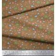 thumbnail image 2 of Soimoi Rayon Fabric Dot,Leaves & Bird Cartoon Print Fabric by The Yard 42 Inch Wide, 2 of 3