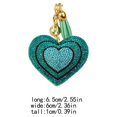 thumbnail image 4 of Keyring Exquisite Tassel Key Valentine's Day Craftsmanship Women Accessories Multicolored Keyholder DIY Bag Decor Heart Green, 4 of 6