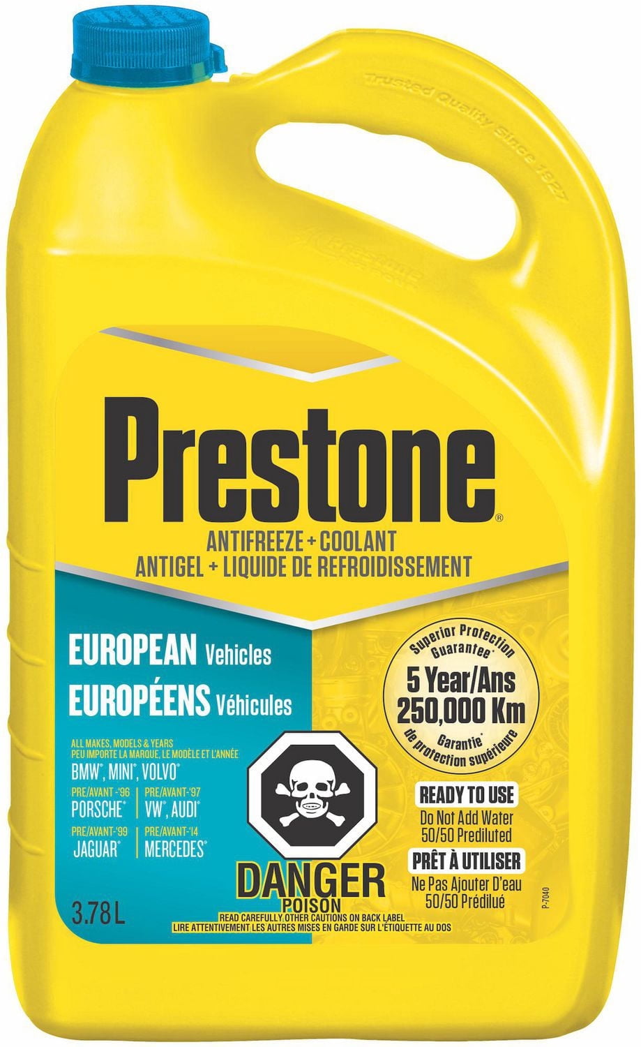Prestone® European Vehicles (Teal) Antifreeze + Coolant