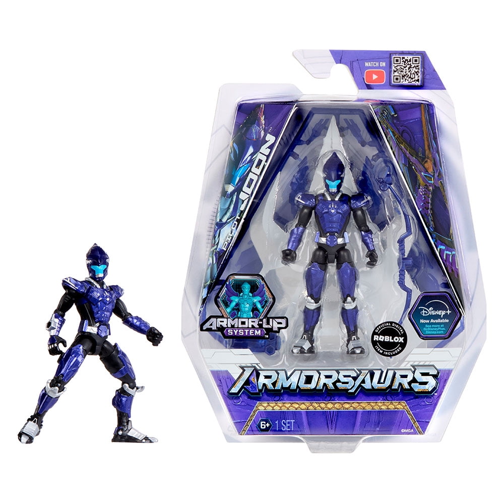 Armorsaurs Pteranodon Pilot (Joon Park) Action Figure Toy, 3.75-Inch Poseable Figure with Armor Pieces and Weapon, Kids, Boy, Girls, Ages 6+