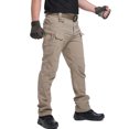 thumbnail image 1 of Men's Cargo Tactical Pants Waterproof Work Trousers with Multi-Pockets，Regular Fit, 1 of 9