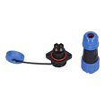 thumbnail image 1 of Waterproof Connector 2 Pin IP68 Aviation Power Socket 250V 20A Flanged for Cable Wire LP16, 1 of 14