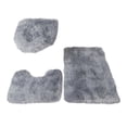 thumbnail image 2 of Meitianfacai Tie Dyed Plush Carpet Plush Toilet Three Piece Set Non Slip Mat Bath, 2 of 2