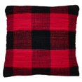 thumbnail image 1 of Saro Lifestyle 9027.R18SC 18 in. Buffalo Plaid Chindi Throw Pillow Cover, 1 of 1