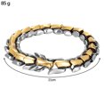 thumbnail image 3 of maskred Fashionable Gothic Punk Dragon Scale Bangle 48 inches Durable and Striking Light Gold 8.26 Inch 1Set, 3 of 6