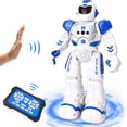 thumbnail image 1 of Kid Remote Control Intelligent Robot, Walking Singing Dancing Educational Toy, Smart Robot Toy (Blue) for Kids Gifts,for Ages 6 and up, 1 of 9