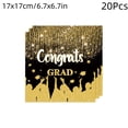thumbnail image 2 of Graduation Party Supplies Disposable Paper Napkins Multicolor 20 Pack for Graduation Ceremony Party Table Decorations, 2 of 8