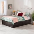 thumbnail image 2 of AFI Concord Full Solid Wood Platform Bed with Storage Drawers in Espresso, 2 of 10