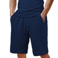 thumbnail image 1 of hotojiny Mens Athletic Shorts with Pockets Solid Drawstring Wide Leg Textured Short Pants Casual Breathable Golf Workout Beach Shorts, 1 of 6
