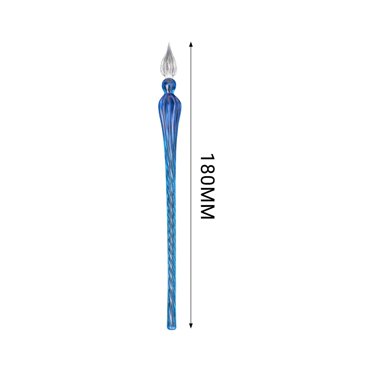 ZZkhGO Ensemble de Calligraphie avec Stylo Trempé en Verre, Stylo en Verre Borosilicaté avec Encre, Stylo d'Écriture de Calligraphie pour Journal Cadeau d'Art