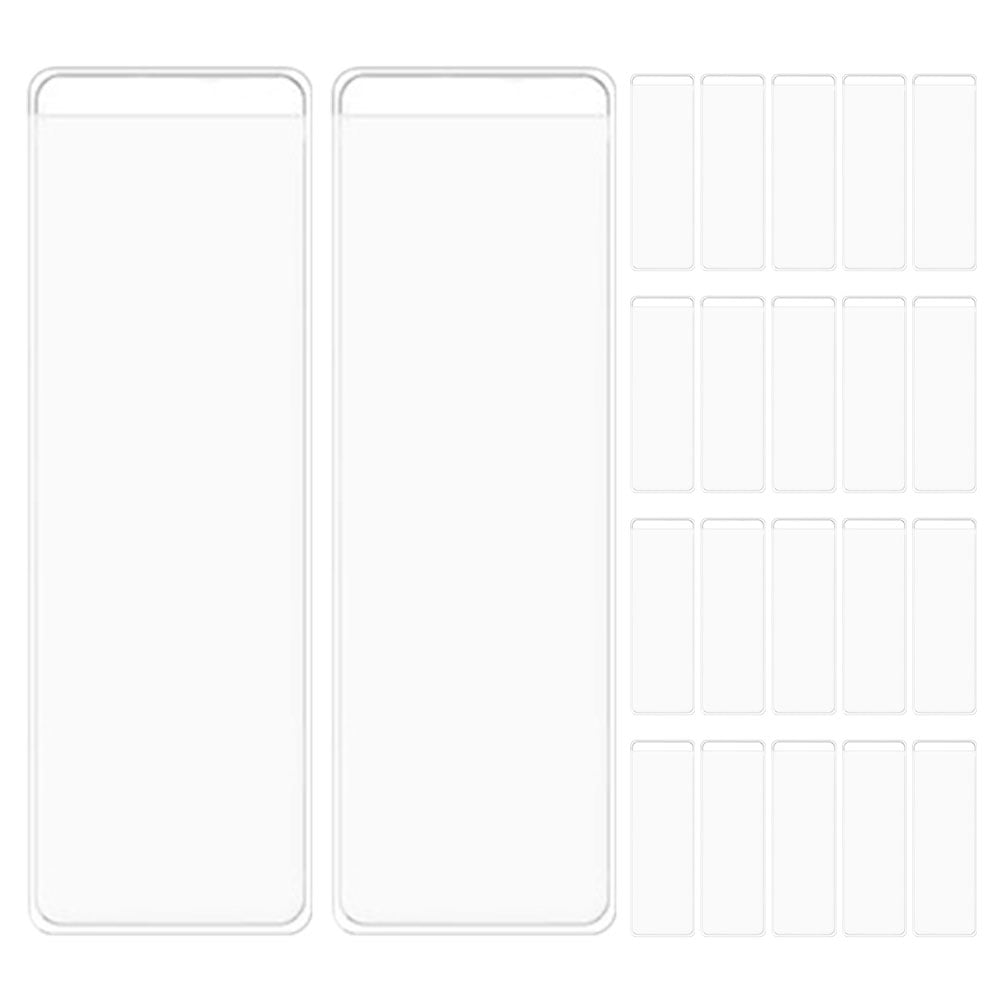 Clear Adhesive Pockets for Label Holder with Strong Backing Ideal for Office Organization White 40 Sets