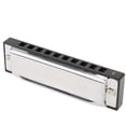 thumbnail image 3 of Harmonica, Professional Wind Instrument 10-Hole C Key Harmonica, For Adults Beginers, 3 of 8